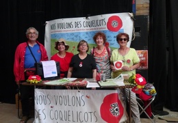 Stand Coquelicots à Fête de la Confédération Paysanne de la Drôme le 7 septembre 2109