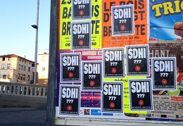 Collage SDHI à Neuville-sur-Saône le 13 septembre 2019