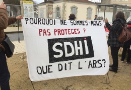 Manifestation SDHI à La Rochelle le 15 décembre 2019